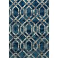 Art Carpet 9 X 12 Ft. Bastille Collection Fretwork Border Woven Area Rug, Blue 841864108360
